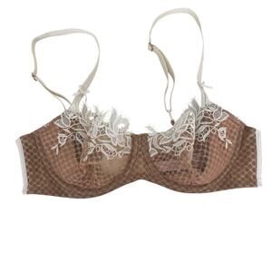 VICTORIA SECRET DREAM ANGELS PUSH UP WITHOUT PADDING BRA NWOT 34B SHEER LACE